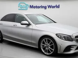 Silver Used 2019 Mercedes C220 AMG line Sedan | £20,300 (Fair price)