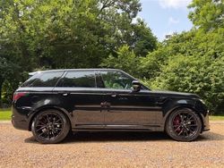 Santorini black metallic Used 2019 Land Rover Range Rover Sport SVR SUV | £44,950 (Fair price)