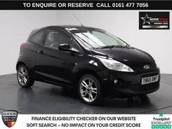 Black Used 2016 Ford Ka Zetec Hatchback | £5,190 (Fair price)