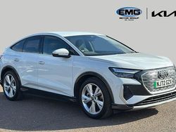 White Used 2022 Audi Q4 Sportback e-tron S-Line SUV | £25,995