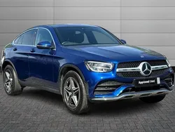 Blue Used 2021 Mercedes GLC220 AMG line Coupe | £31,500 (Fair price)