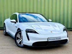 White Used 2020 Porsche Taycan Performance Package Sedan | £40,990 (Fair price)