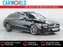 Black Used 2021 Mercedes CLA180 Shooting Brake AMG line Estate | £20,990 (Fair price)