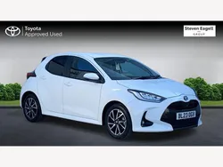 White Used 2023 Toyota Yaris Hybrid Design Hatchback | £17,295 (Fair price)