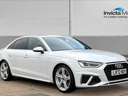 White Used 2022 Audi A4 S-Line Sedan | £21,999 (Fair price)
