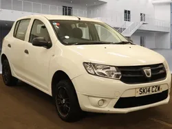 White Used 2014 Dacia Sandero Ambiance Hatchback | £1,795 (Fair price)