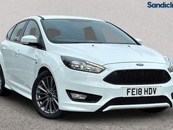 Frozen white (premium colour) Used 2017 Ford Focus ST-Line Hatchback | £10,277 (Fair price)