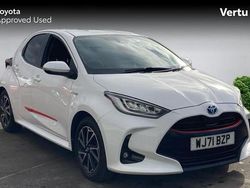 White Used 2021 Toyota Yaris Hybrid Design Hatchback | £16,277 (Fair price)