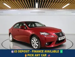 Red Used 2015 Lexus IS300h Executive Line Sedan | £9,299 (Good price)