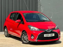 Red Used 2015 Toyota Yaris Hatchback | £6,365 (Fair price)
