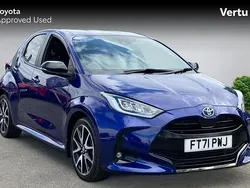 Blue Used 2022 Toyota Yaris Hybrid City Hatchback | £17,402 (Fair price)