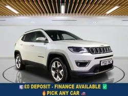 White Used 2021 Jeep Compass Limited SUV | £12,099 (Fair price)
