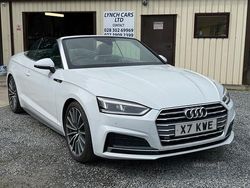 White Used 2018 Audi A5 Cabriolet S-Line Cabriolet | £16,995 (Fair price)