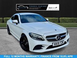 White Used 2019 Mercedes C300 AMG line Coupe | £15,995 (Fair price)