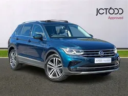 Blue Used 2021 VW Tiguan Elegance SUV | £24,669 (Fair price)