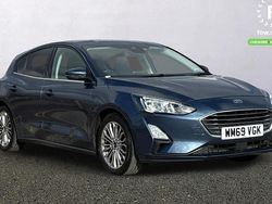 Blue Used 2020 Ford Focus Titanium X Hatchback | £10,599 (Fair price)