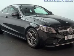 Black Used 2019 Mercedes C200 AMG Line Premium Coupe | £17,600 (Fair price)