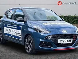 Pearl vibrant blue New 2025 Hyundai i10 N Line Hatchback | £18,499 (Fair price)