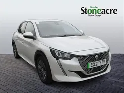 White Used 2021 Peugeot e-208 Allure Premium Hatchback | £9,895 (Fair price)