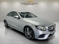 Silver Used 2016 Mercedes E220 AMG line Sedan | £12,980 (Fair price)