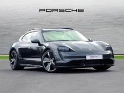 Volcano grey metallic Used 2022 Porsche Taycan Turbo S Cross Turismo Sedan | £75,990 (Fair price)
