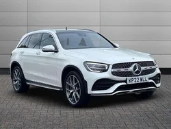 White Used 2022 Mercedes GLC300 AMG Line Premium SUV | £32,350 (Fair price)