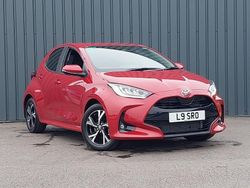 Red New 2025 Toyota Yaris Hybrid Design Hatchback | £20,998 (A bit pricey)