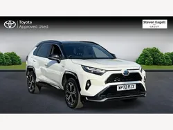 White/black Used 2022 Toyota RAV4 Hybrid SUV | £31,281 (A bit pricey)