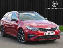 Red Used 2018 Kia Optima GT-Line S Estate | £10,885 (Fair price)