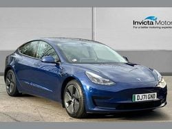 Blue Used 2021 Tesla Model 3 Standard Range Sedan | £16,400 (Fair price)