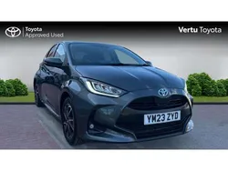Grey Used 2023 Toyota Yaris Hybrid Design Hatchback | £18,008 (Fair price)