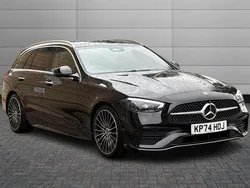 Obsidian black Used 2024 Mercedes C300 AMG Line Premium Plus Estate | £40,150 (Expensive)