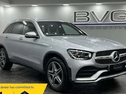 Silver Used 2022 Mercedes GLC220 AMG line Estate | £29,444 (Fair price)