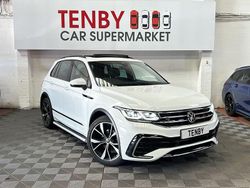 White Used 2021 VW Tiguan R-line SUV | £18,795 (Fair price)