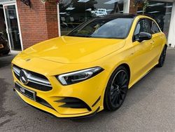 Yellow Used 2019 Mercedes A35 AMG Premium Plus Hatchback | £25,995 (Fair price)