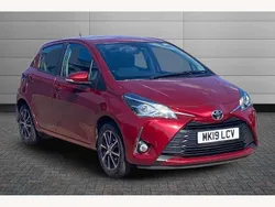 Red Used 2019 Toyota Yaris Hatchback | £11,201 (Fair price)