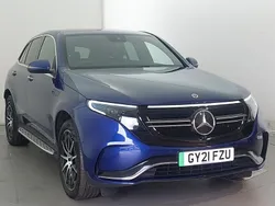 Blue Used 2021 Mercedes EQC400 AMG line SUV | £23,498 (Fair price)