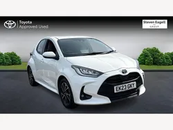 White Used 2023 Toyota Yaris Hybrid Design Hatchback | £17,862 (Fair price)
