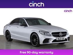 Silver Used 2021 Mercedes C220 AMG line Sedan | £21,599 (Fair price)