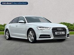 White Used 2018 Audi A6 S-Line Sedan | £16,299 (Fair price)