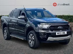 Black Used 2021 Ford Ranger Wildtrack Pickup | £17,350 (Good price)