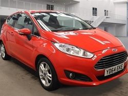 Red Used 2014 Ford Fiesta Zetec Hatchback | £4,995 (A bit pricey)