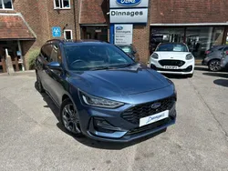 Chrome blue Used 2024 Ford Focus ST-Line Estate | £19,500 (Fair price)