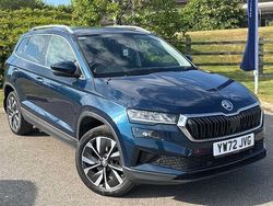 Petrol blue metallic Used 2022 Skoda Karoq SE L SUV | £22,995 (Fair price)