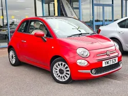 Red Used 2017 Fiat 500 Lounge Hatchback | £6,389 (Fair price)