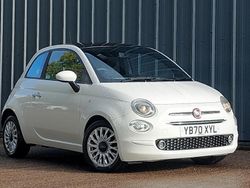 White Used 2020 Fiat 500 Lounge Hatchback | £9,498