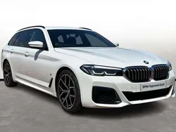White Used 2021 BMW 520 M Sport Estate | £26,000 (Fair price)