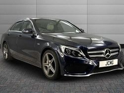 Blue Used 2017 Mercedes C220 AMG Line Premium Sedan | £15,650 (Fair price)