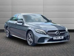Grey Used 2019 Mercedes C180 AMG line Sedan | £16,695 (Expensive)