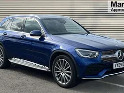 Blue Used 2019 Mercedes GLC220 AMG Line Premium SUV | £23,933 (Fair price)